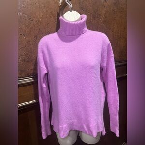 LIKE NEW SIZE S J. Crew Pink Turtleneck Sweater